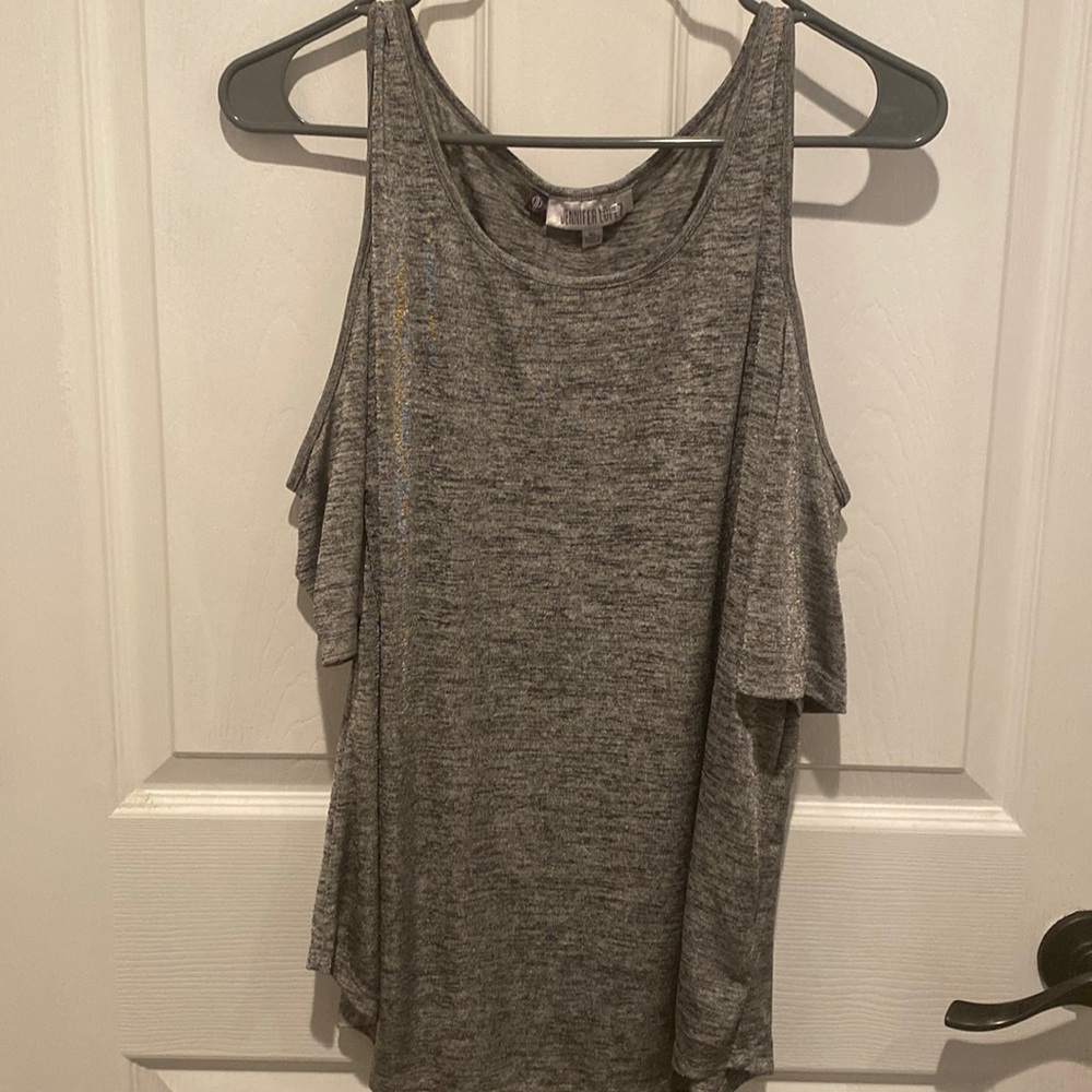 Jennifer Lopez open shoulder shirt